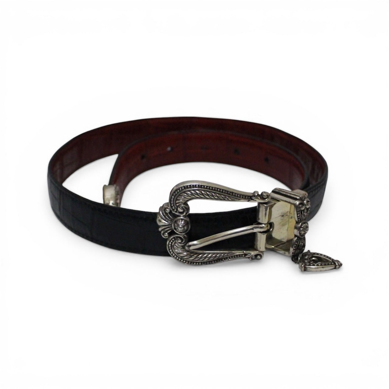 "BRIGHTON" reversible buckle leather belt
