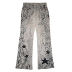 "VINTAGE" Star patch painted skinny pants