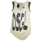 "DESIGUBL" sequined sleeveless top