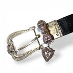 "BRIGHTON" reversible buckle leather belt