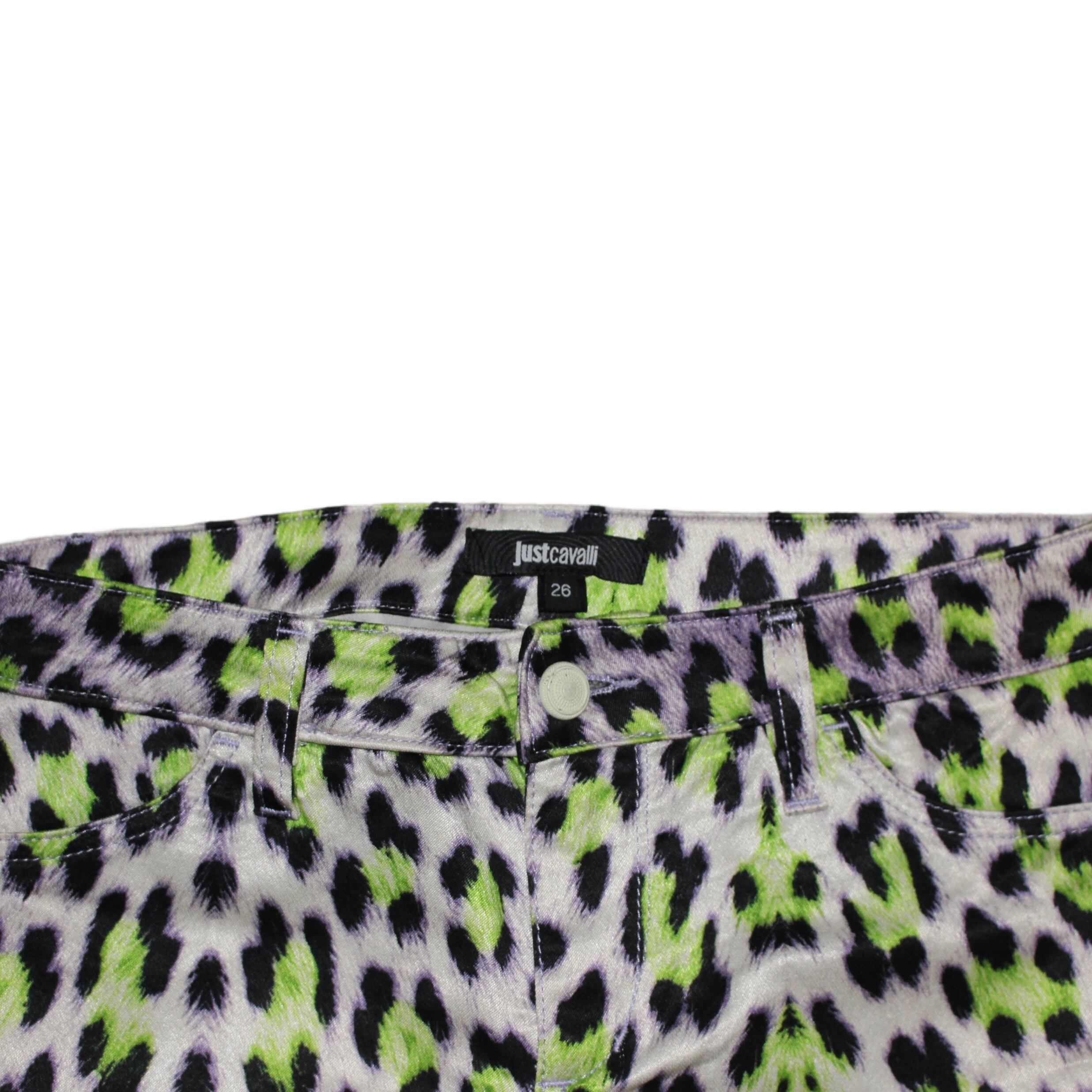 "JUST CAVALLI" Spodnie rurki Animal Print pants
