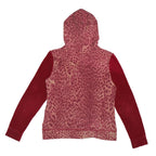 "VINTAGE" Leopard design double zip hoodie