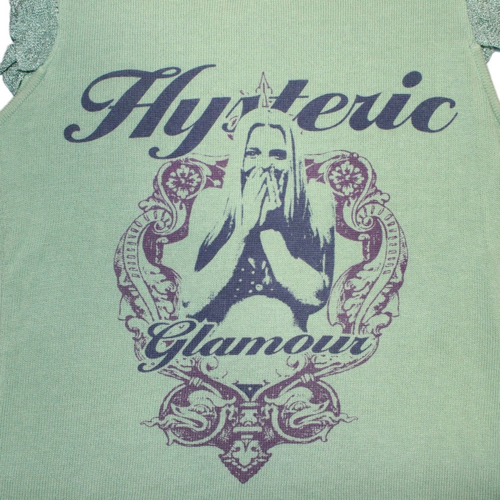 "HYSTERIC GLAMOUR" front design print sleeveless