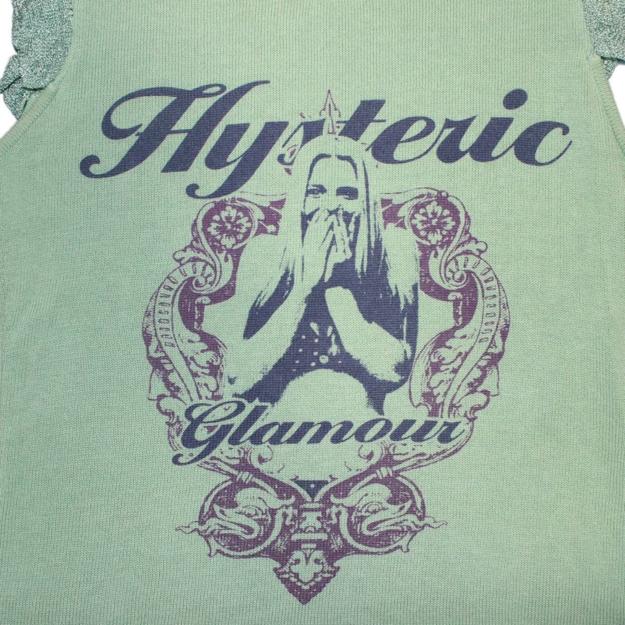 "HYSTERIC GLAMOUR" front design print sleeveless
