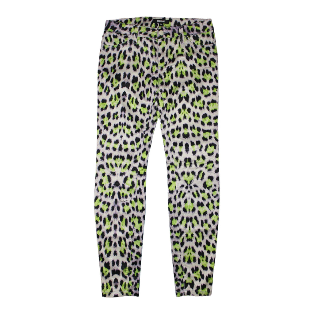"JUST CAVALLI" Spodnie rurki Animal Print pants