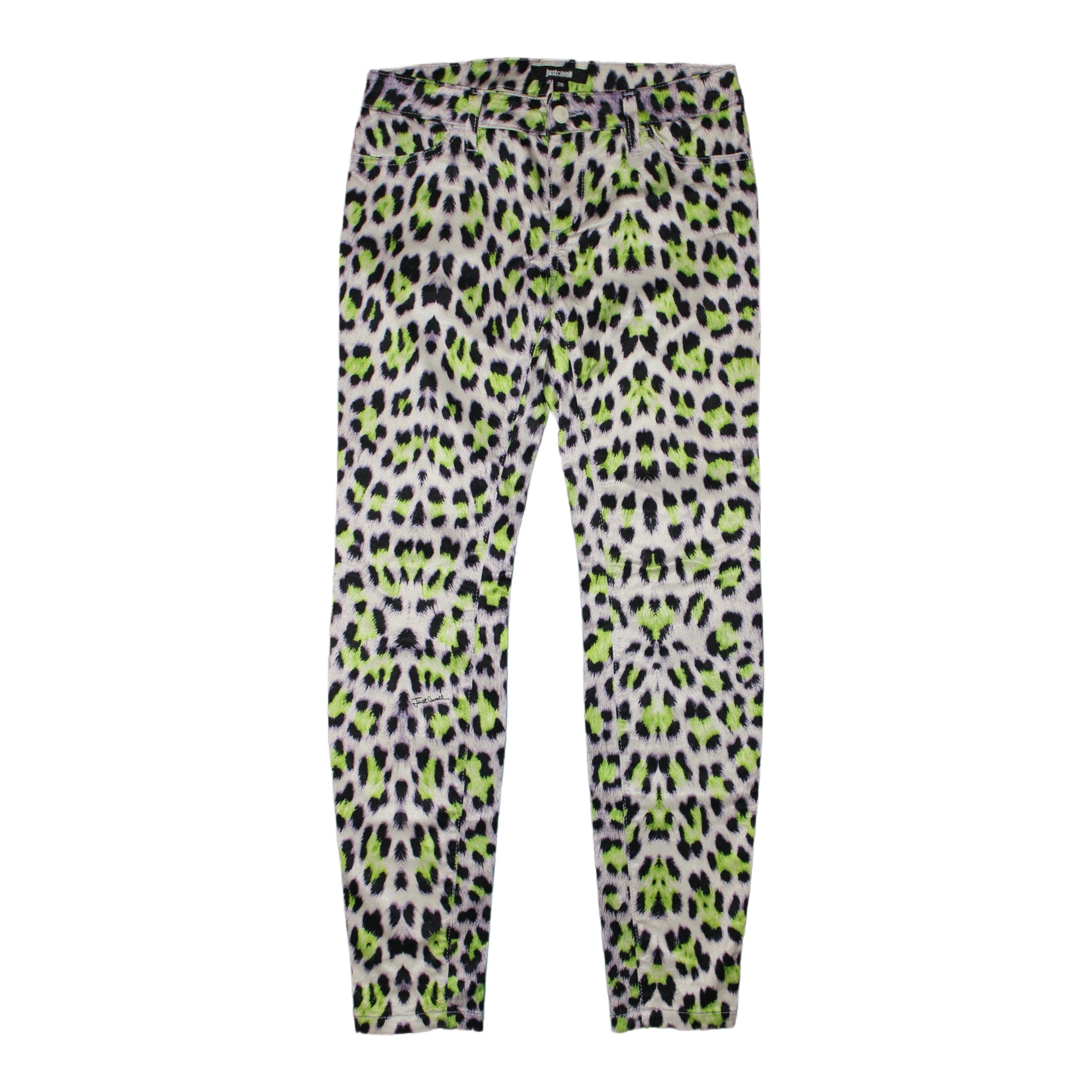 "JUST CAVALLI" Spodnie rurki Animal Print pants