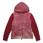 "VINTAGE" Leopard design double zip hoodie