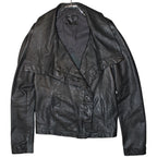 "VINTAGE" back draw leather jacket