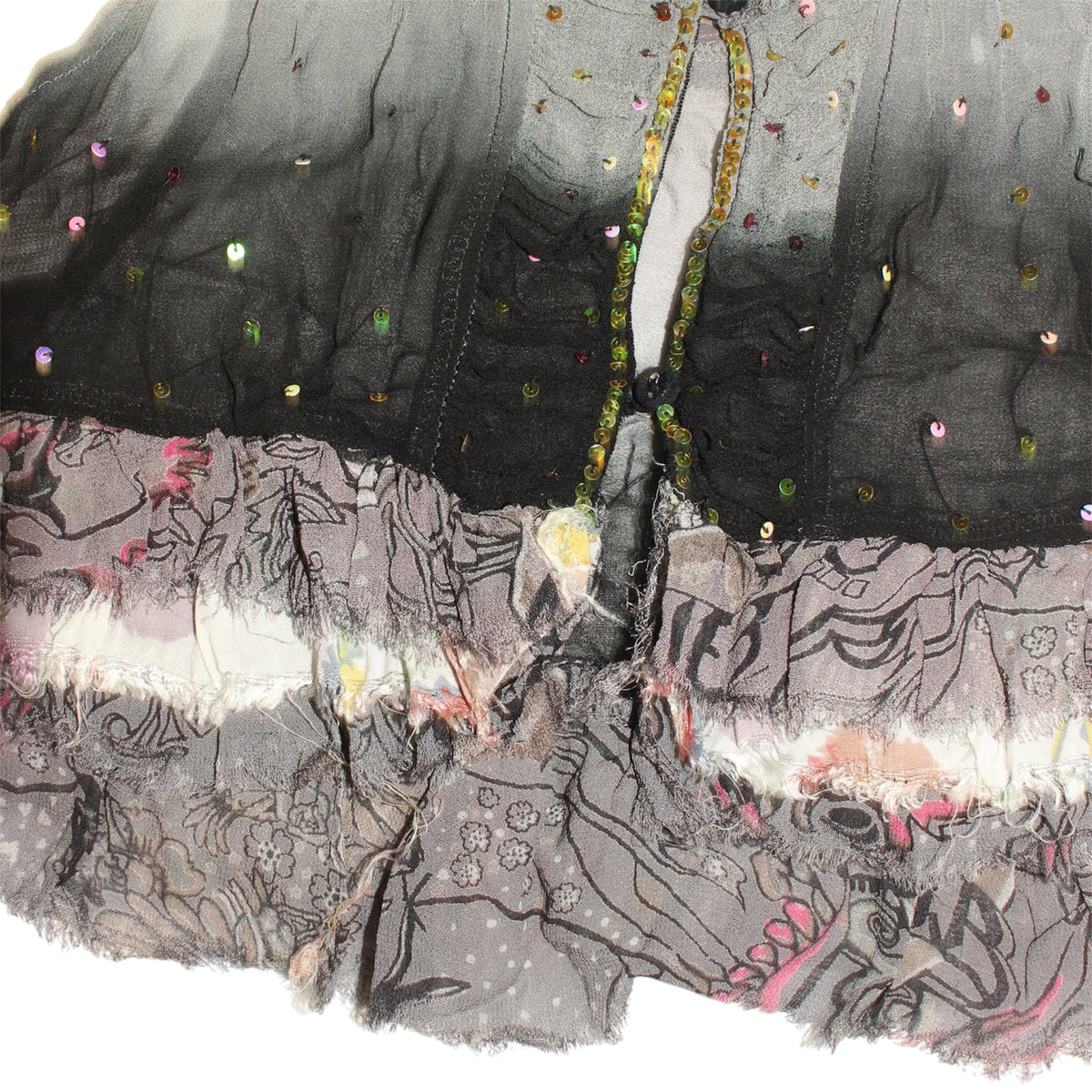 "SEQUINED" lace camisole