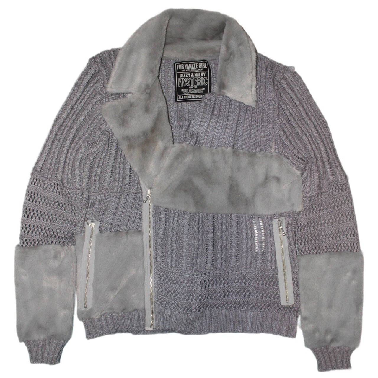 HYSTERIC GLAMOUR Rider's knit jacket