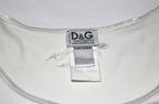 "D&G" print Cropped Length t-shirt