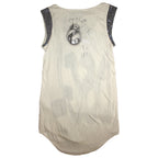 "DESIGUBL" sequined sleeveless top