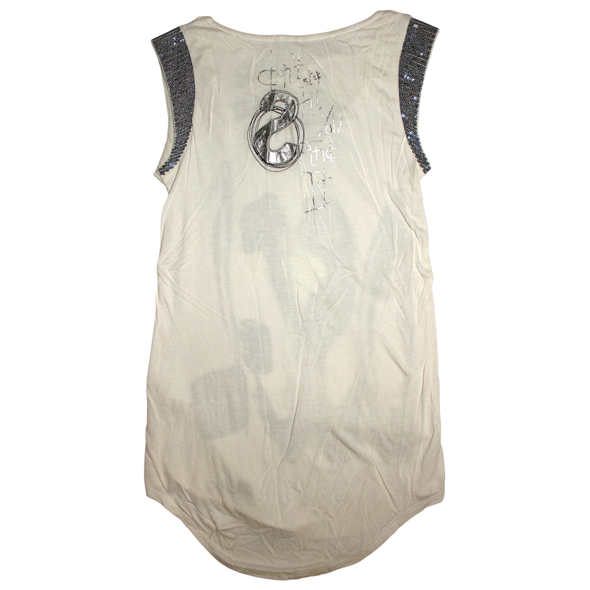 "DESIGUBL" sequined sleeveless top