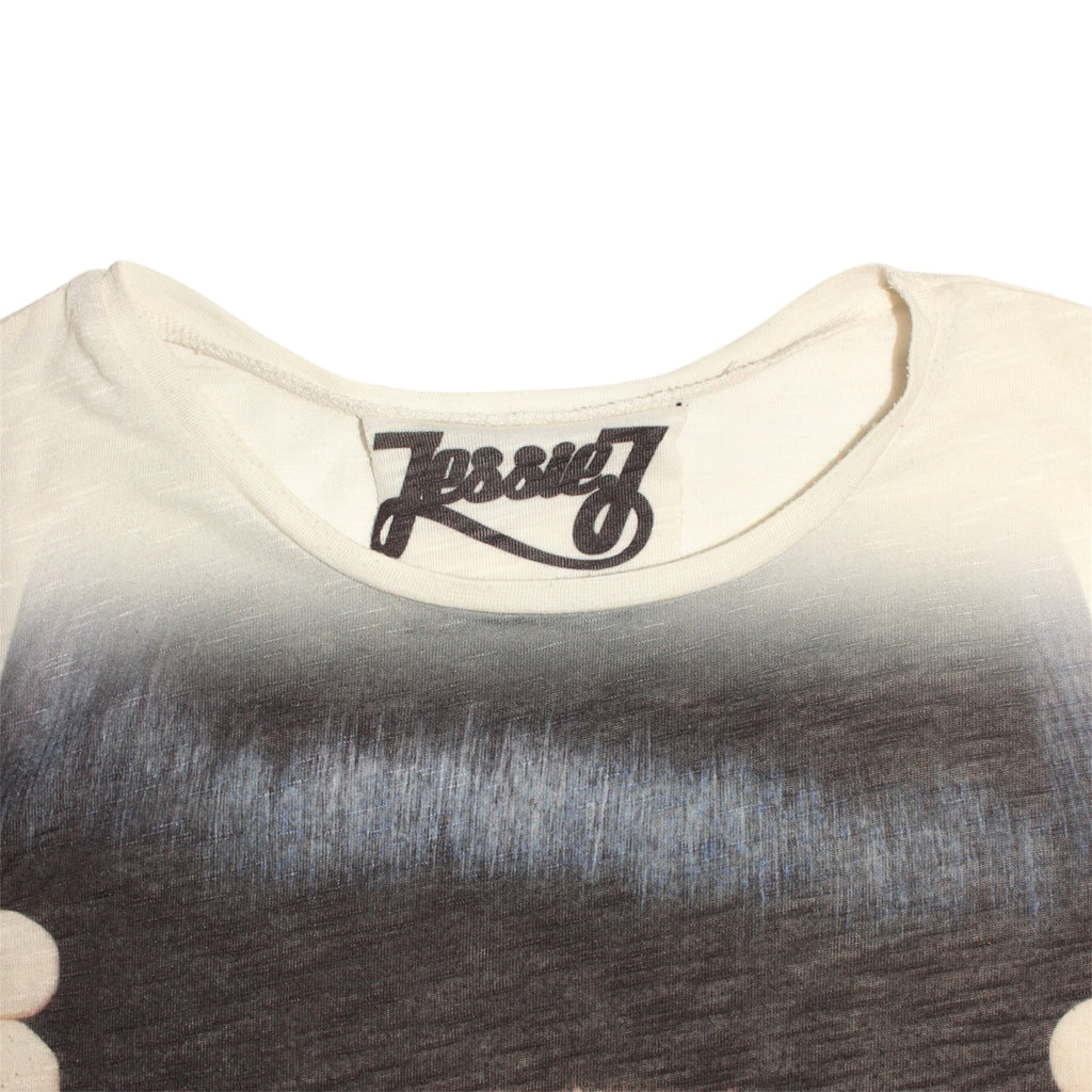 "PHOTO" print tank top shirt
