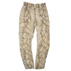 "PYTHON" print tapered easy pants