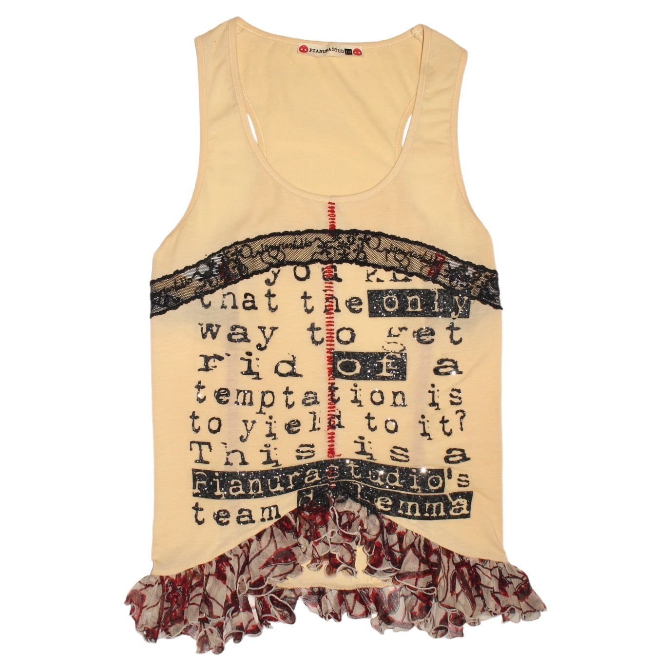 "PIANUA STUDIO" frills design sleeveless