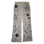 "VINTAGE" Star patch painted skinny pants