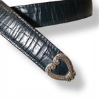"BRIGHTON" reversible buckle leather belt