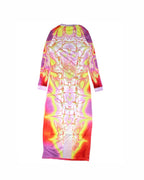 "MARBLE STONES" PINK SPINE DRESS