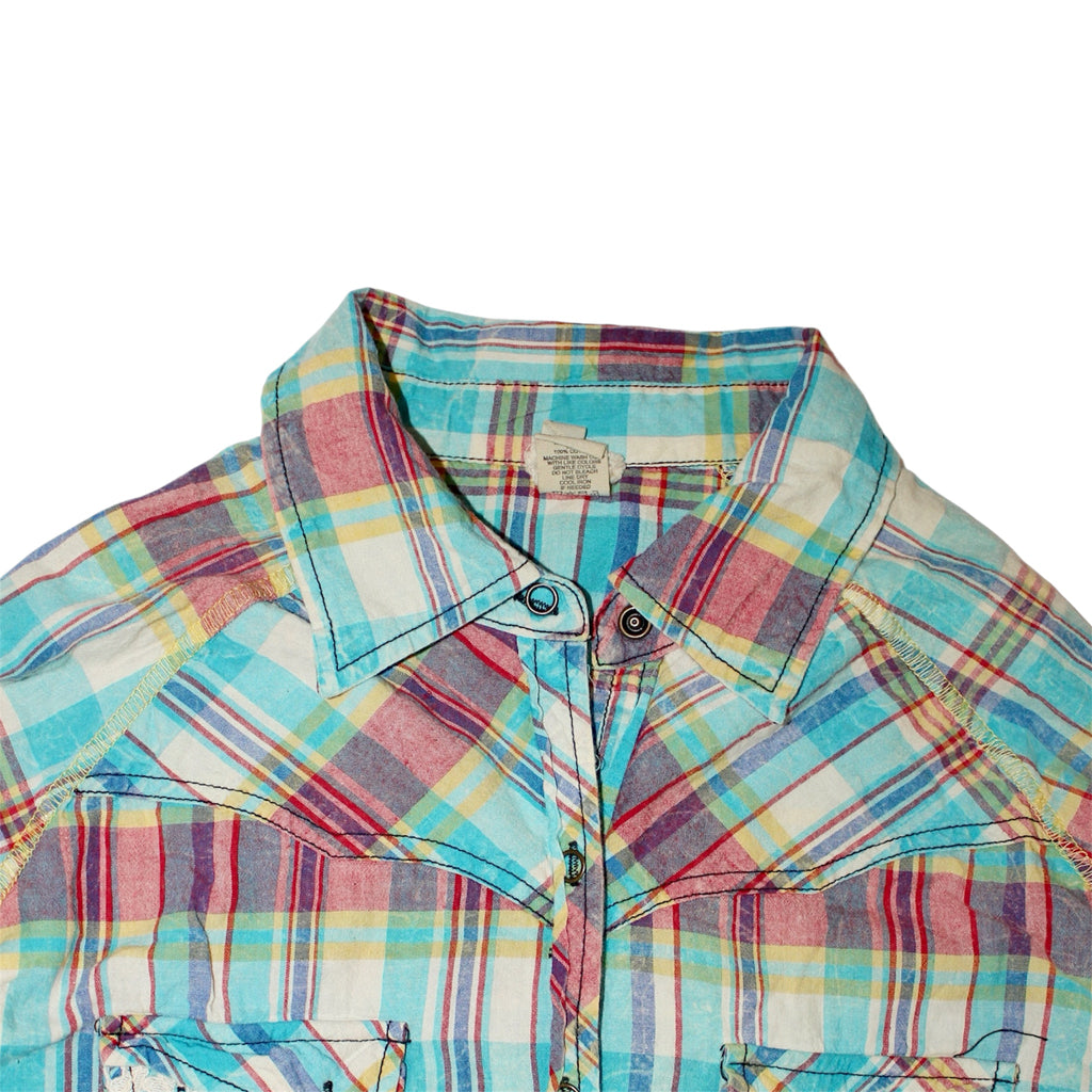 "CHECKERED" crazy pattern shirt