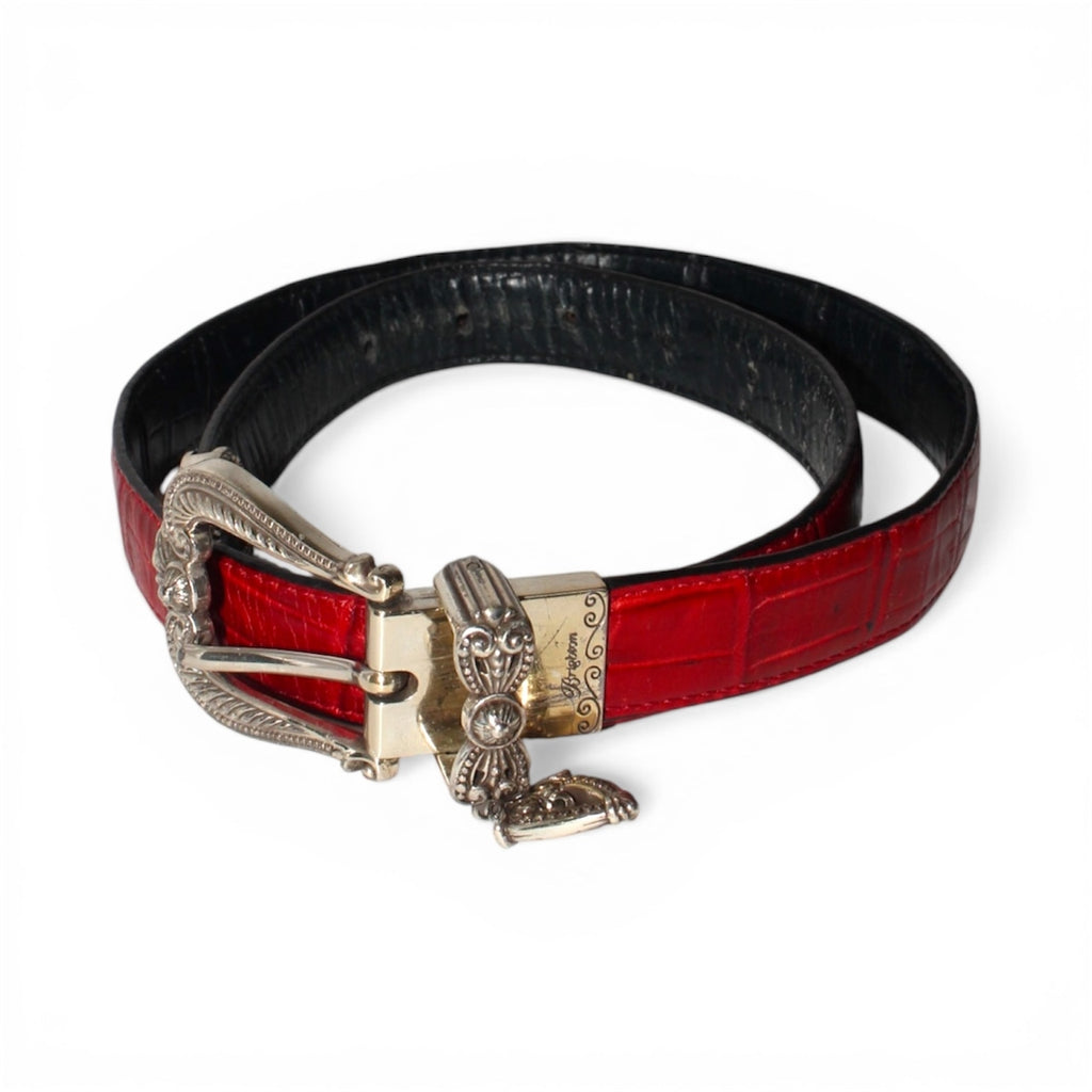 "BRIGHTON" reversible buckle leather belt
