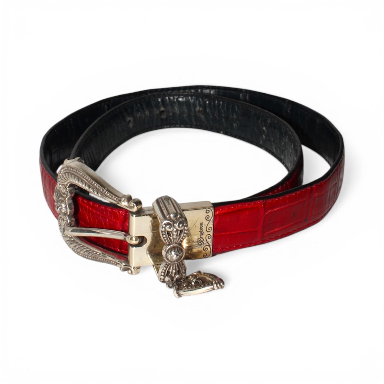 "BRIGHTON" reversible buckle leather belt