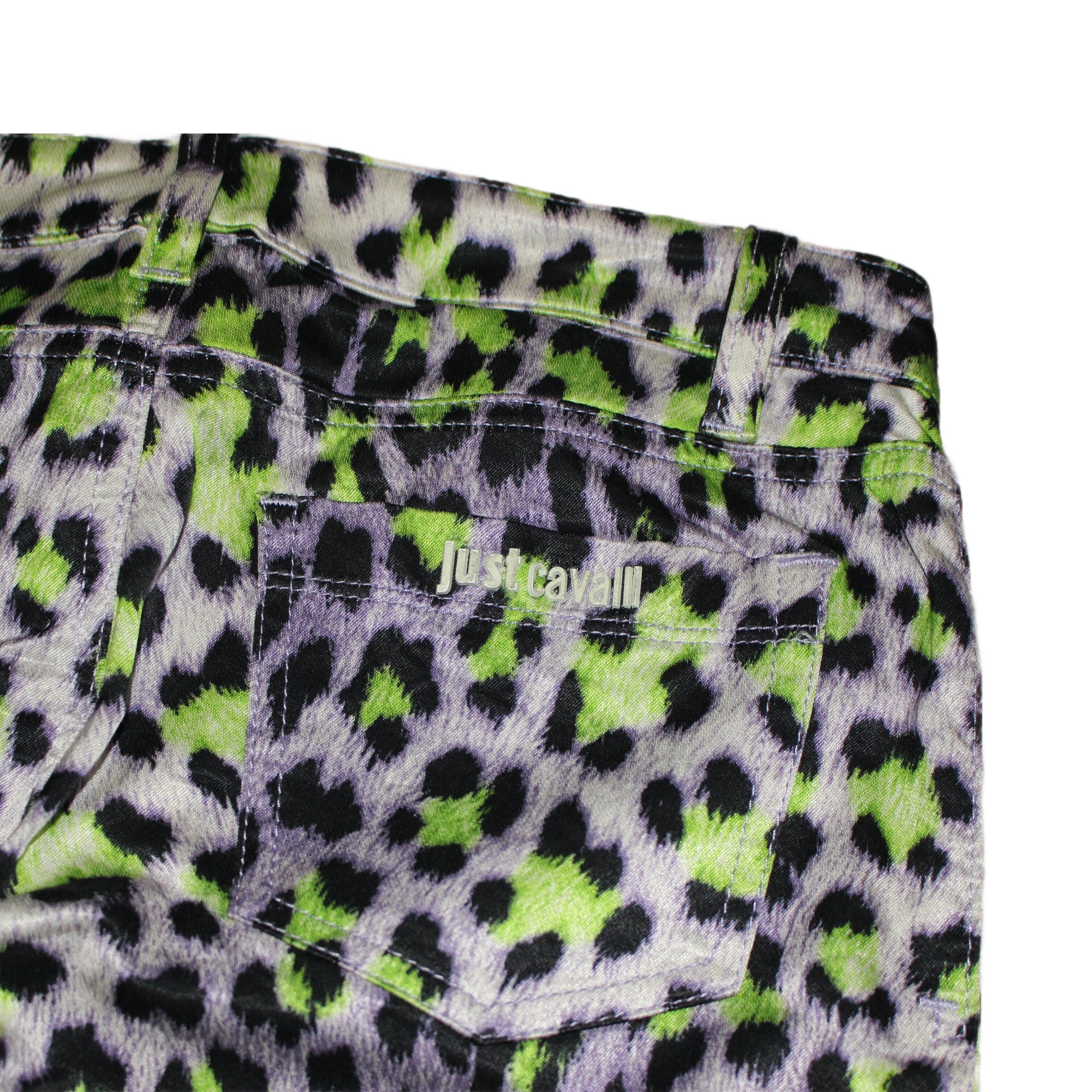 "JUST CAVALLI" Spodnie rurki Animal Print pants