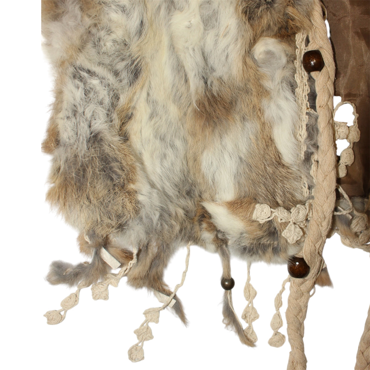 "VINTAGE" fur vest jacket