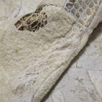 "VINTAGE" fur neck pattern jacket