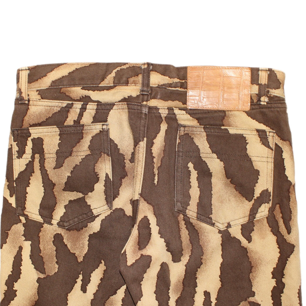 "VINTAGE"  Animal Print denim Pants