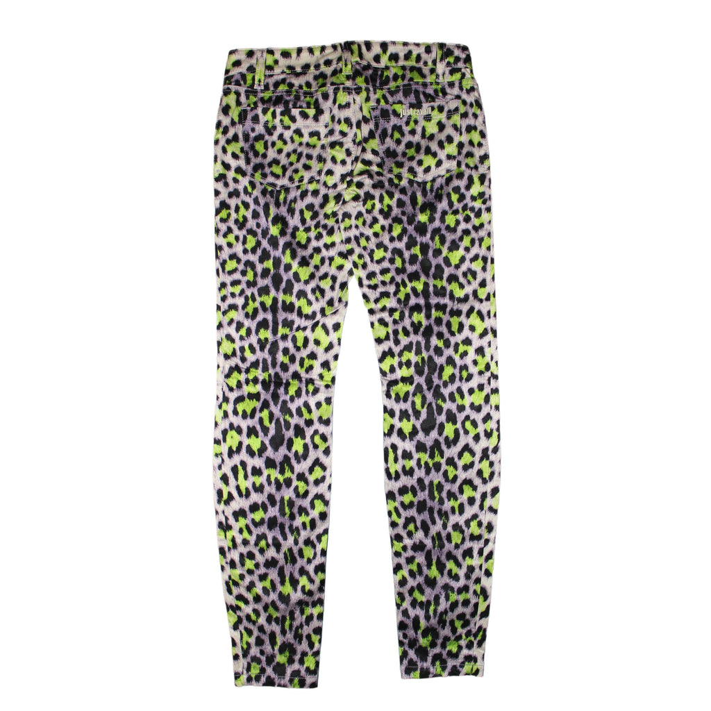 "JUST CAVALLI" Spodnie rurki Animal Print pants