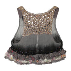 "SEQUINED" lace camisole