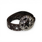 "STAR BUCKLE LEATHER BELT"