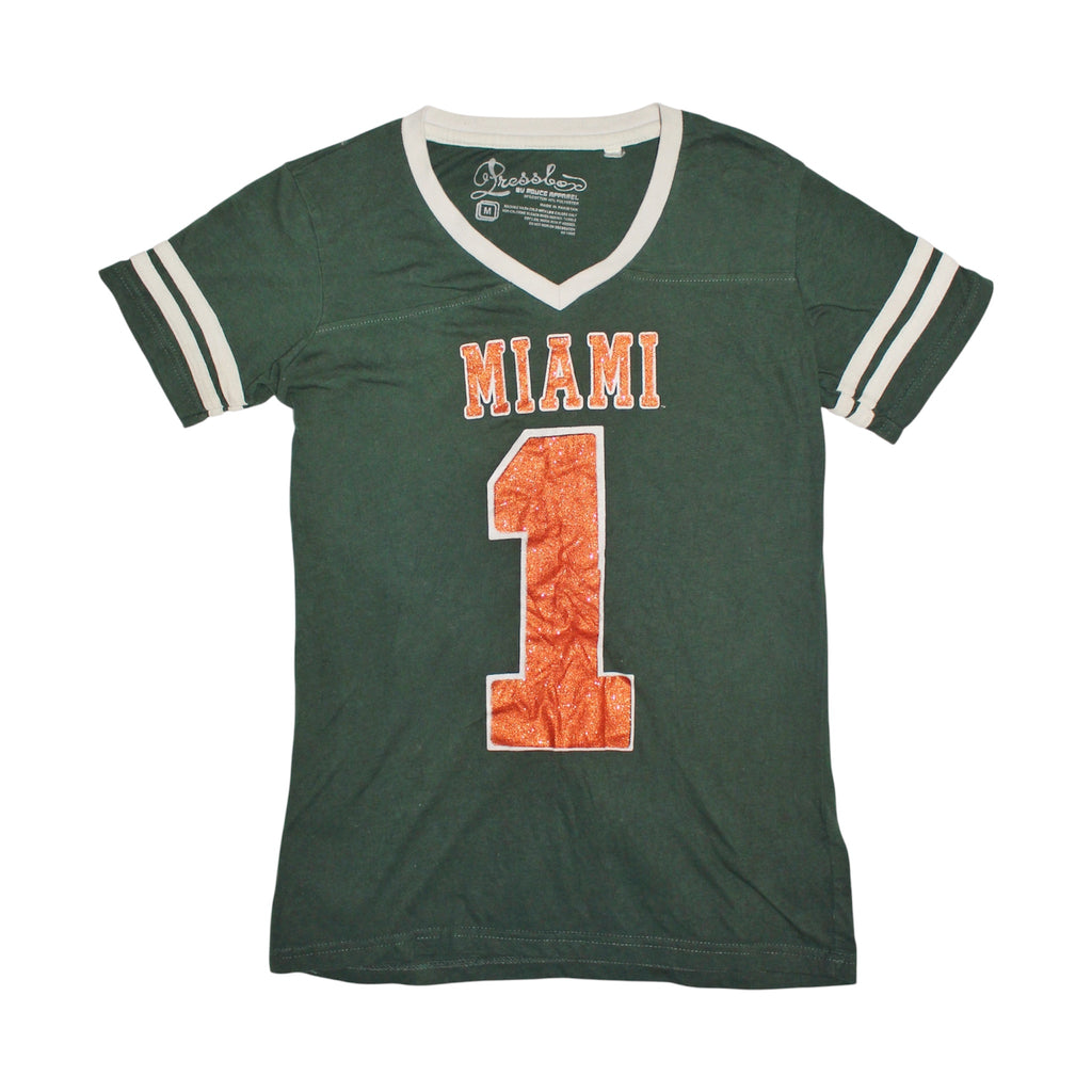 "MIAMI" V-neck football shirt