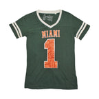 "MIAMI" V-neck football shirt