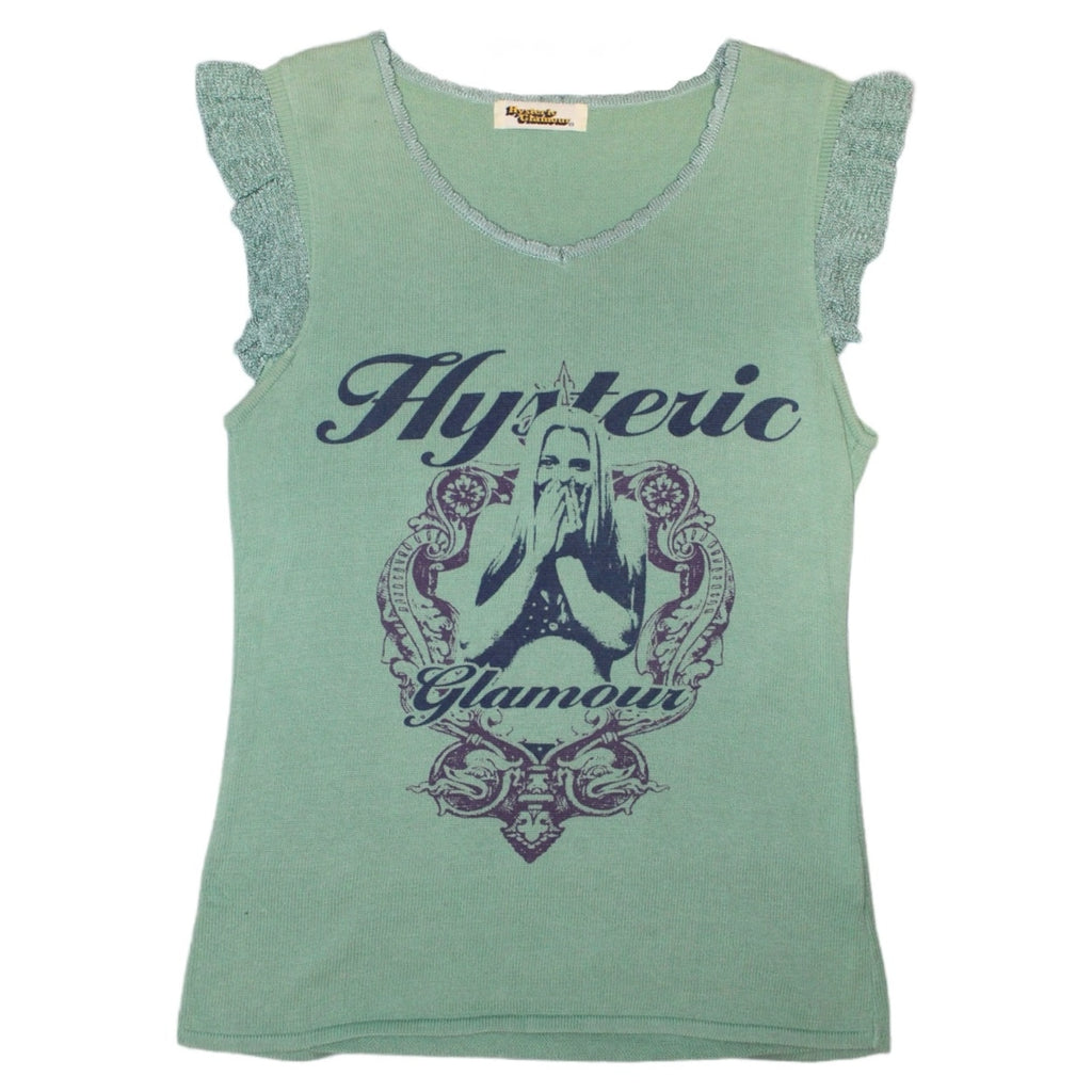 "HYSTERIC GLAMOUR" front design print sleeveless