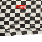 "FUCK×RAYZ" checkered logo t-shirt