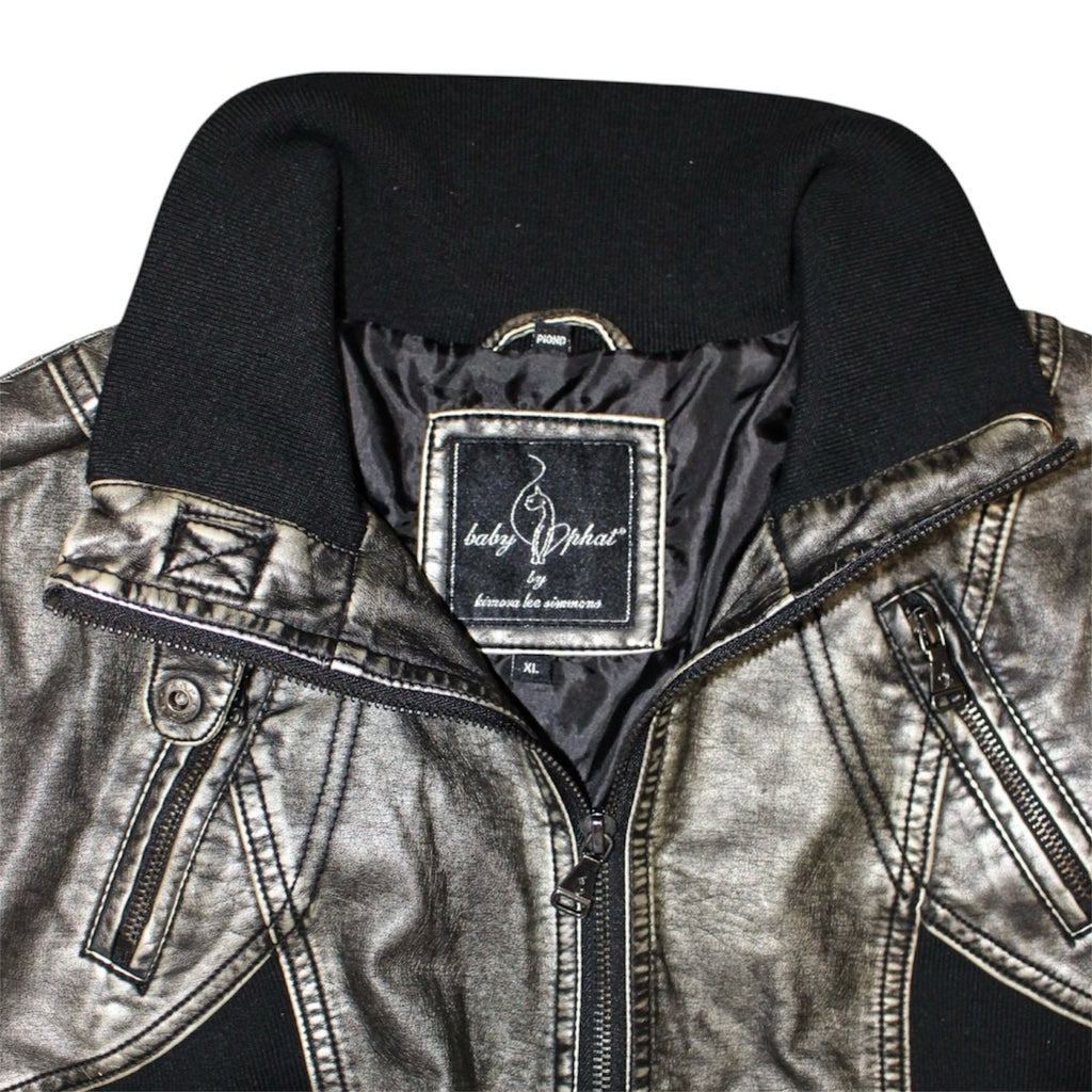 "VINTAGE" glossy jacket