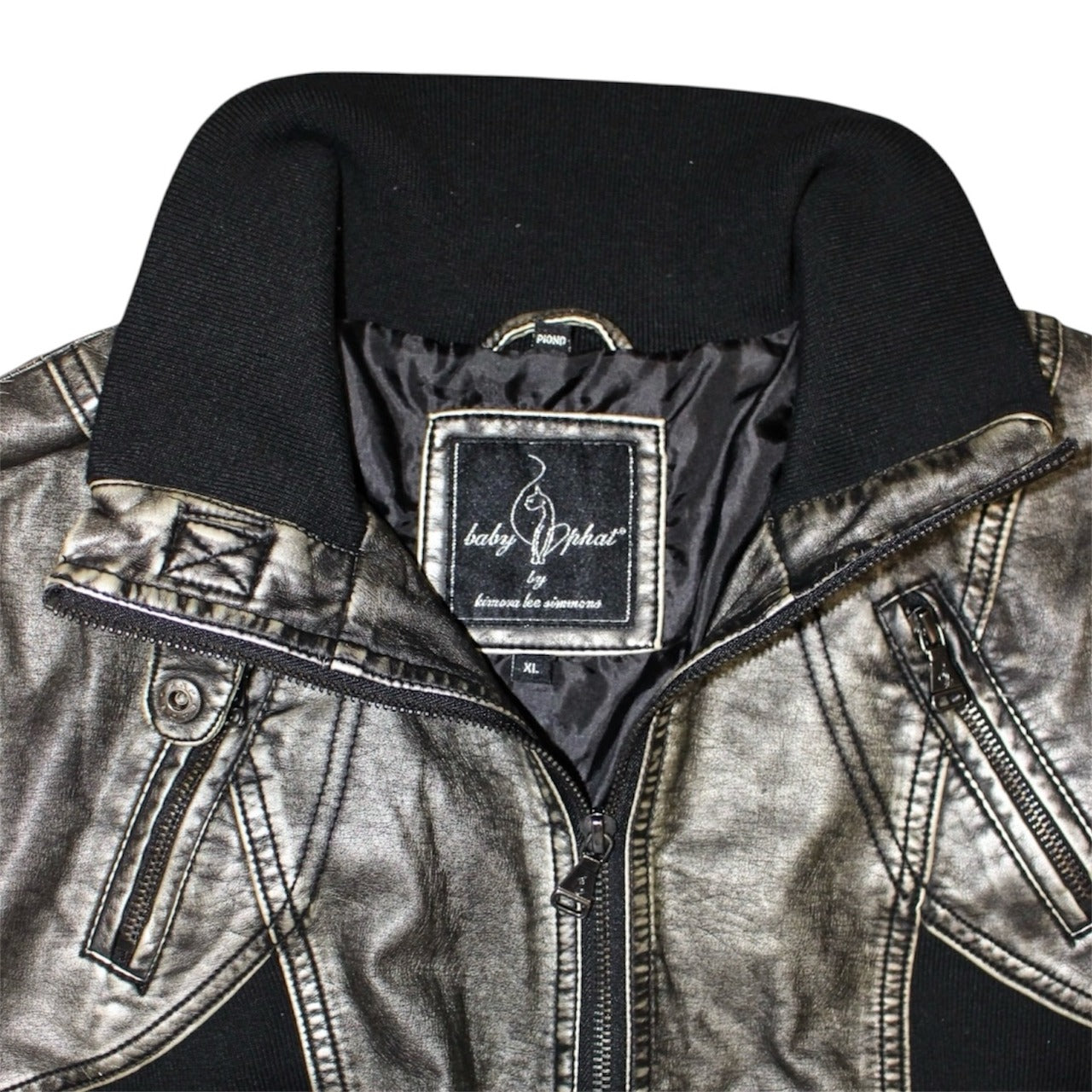 "VINTAGE" glossy jacket