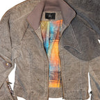 "VINTAGE" wrinkled deformed jacket
