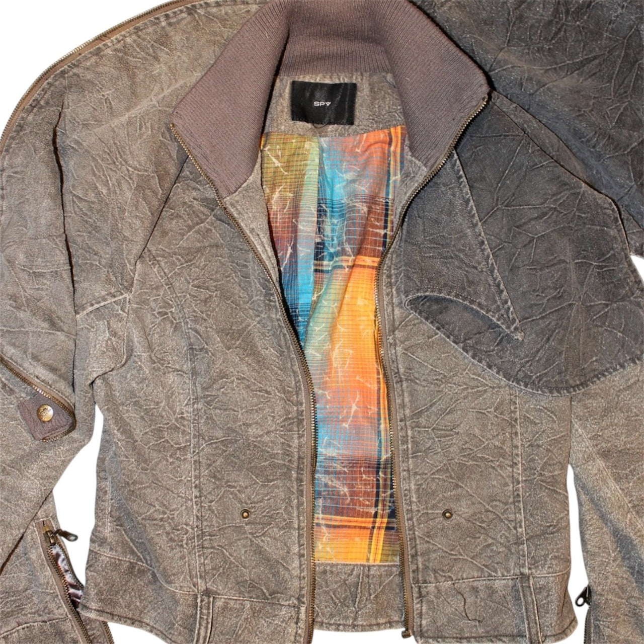 "VINTAGE" wrinkled deformed jacket
