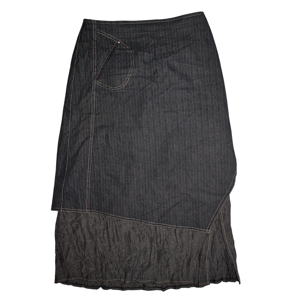 "UPCYCLED"long skirt