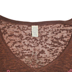 "Vintage" faux layered long-sleeved shirt