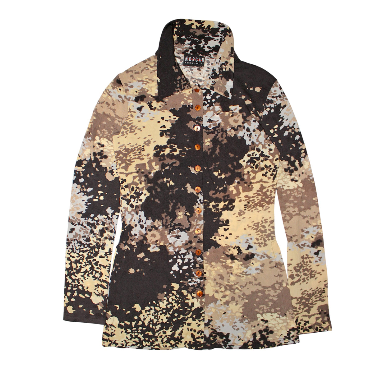 "VINTAGE" cowhide pattern shirt