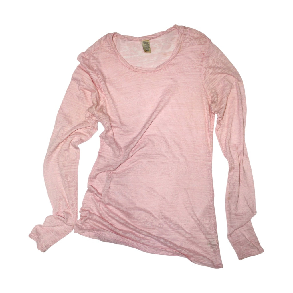 "Vintage" faux layered long-sleeved shirt