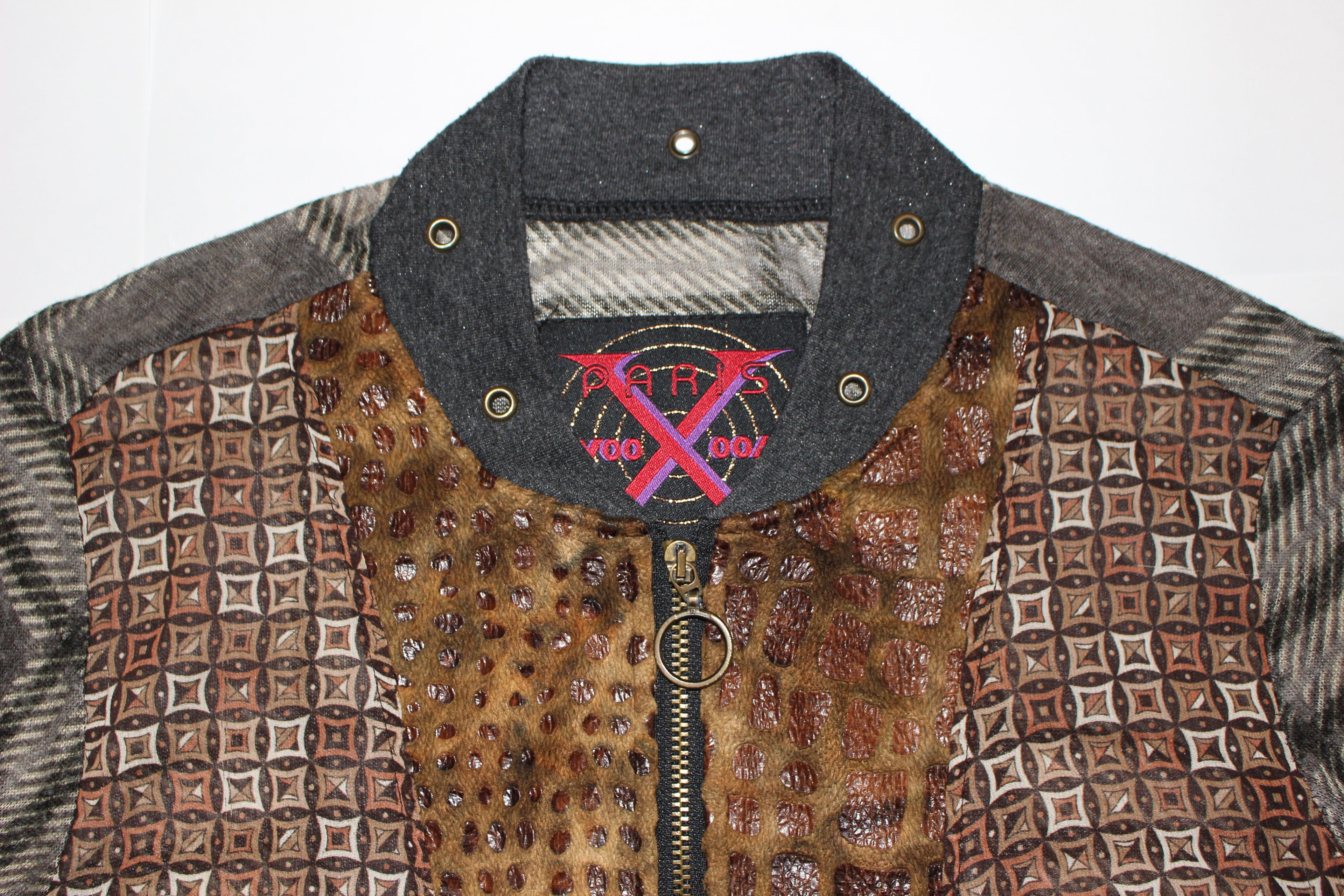 "WOOXOOM" power net zip up made in paris