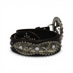 "STAR BUCKLE LEATHER BELT"