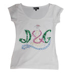 "D&G" sequins logo t-shirt