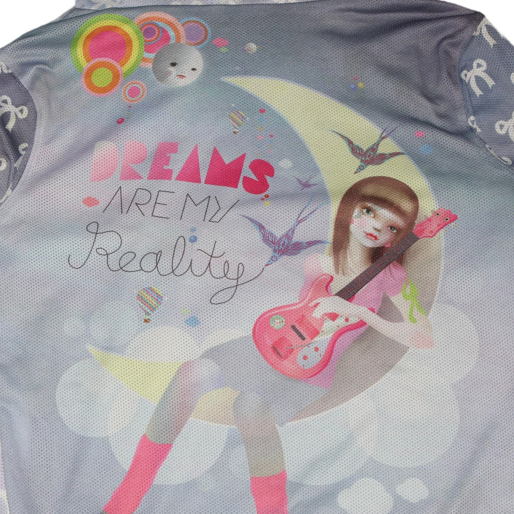 "DREAMS" double sided print zip up reversible hoodie