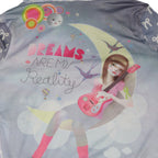 "DREAMS" double sided print zip up reversible hoodie